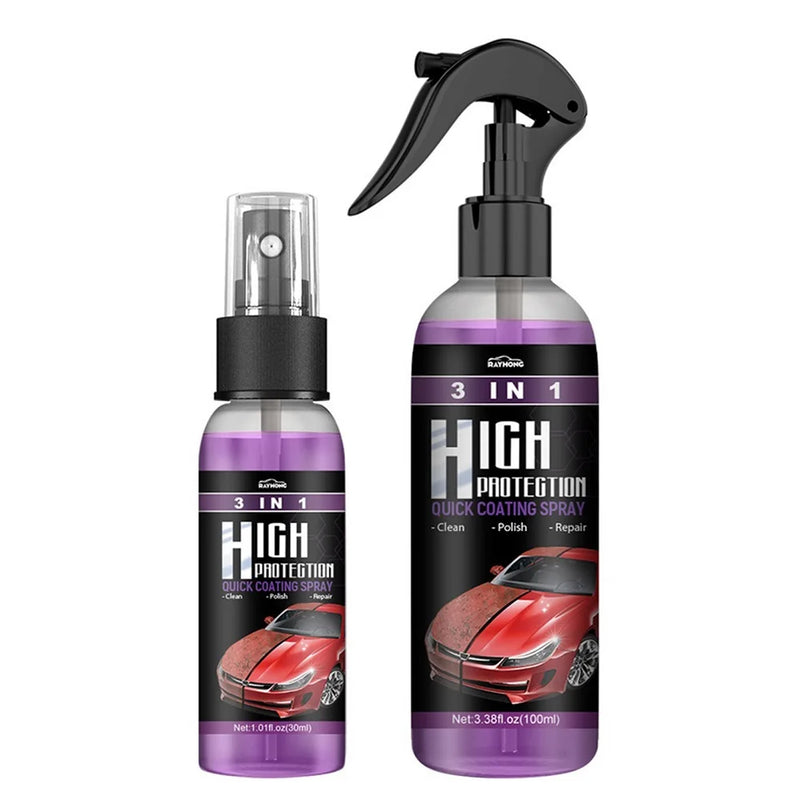 Spray de Revestimento de Alta Proteção Para Carros (Efeito Brilho Rápido) [Compre 2 e Leve + 1 Grátis!]